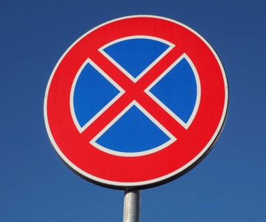 No parking sign