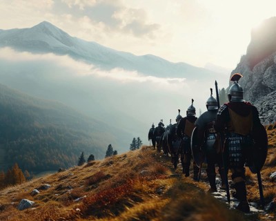 Fictional film scene
