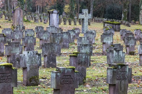Cemetery for fallen soldiers of the world wars
