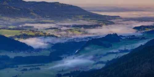 Panorama from the Schattenberg into the Illertal