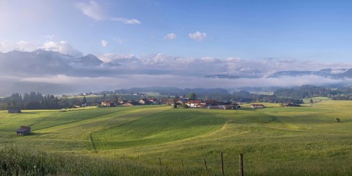 The Upper Iller Valley with Oberstdorf Basin near Oberstdorf