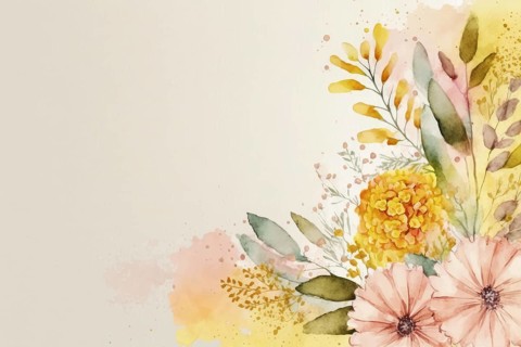 A spring background with pastel-coloured flowers is a natural work of art that shows the beauty and joy of the season. The soft colour palette