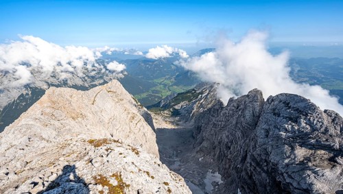 View from the summit of the Hochkalter