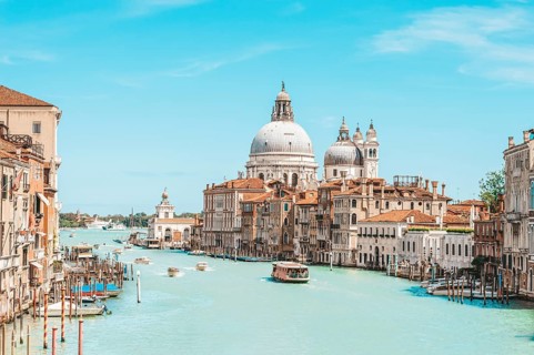 View of santa maria della salute. Italy