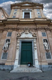 Main facade of the Gesu Church