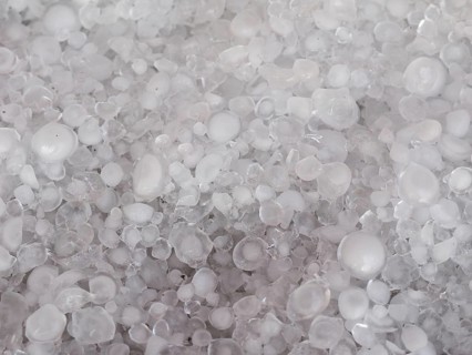 Hail in stormy weather background