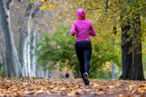 Outdoor activity in autumn weather