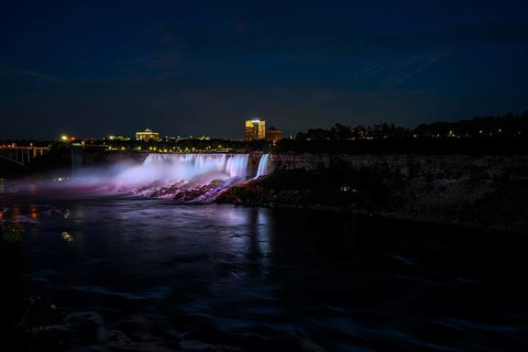 Canadian side view of Niagara Falls