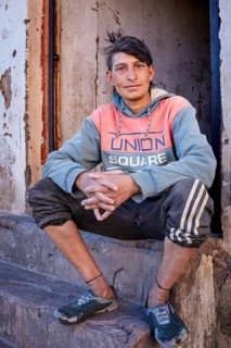 Potrait of an India migrant worker
