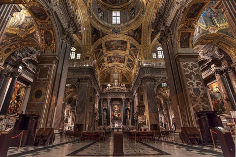 Interior of the Gesu Church