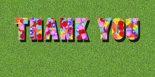 Thank you is thank you in English