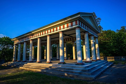 Dudley Memorial Shelter in the College Hill Park