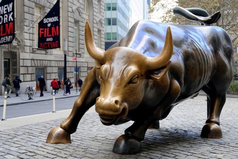 New York. Manhattan. Wall Street Bull