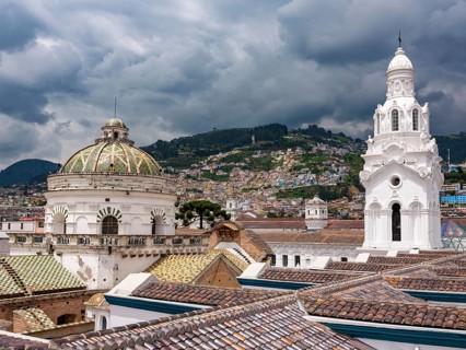 View over the roofs of the Catedral Metropolitana de Quito