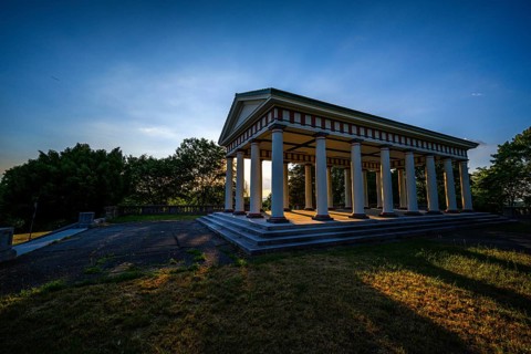 Dudley Memorial Shelter in the College Hill Park