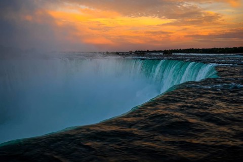 Canadian side view of Niagara Falls