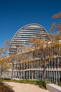 The BBVA headquarters in Madrid in Spain