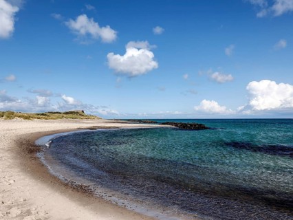 Baltic Sea beach in Skagen. Skagen is the only town in Denmark that lies on both the North Sea and the Baltic Sea