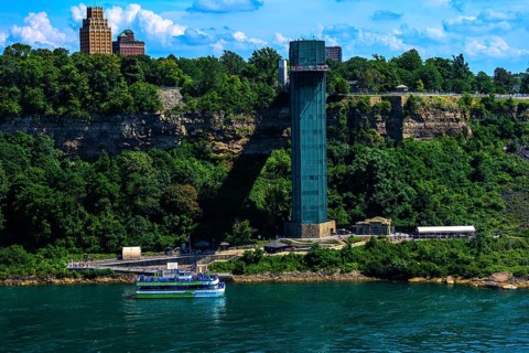 Canadian side view of Niagara Falls