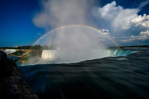 Canadian side view of Niagara Falls