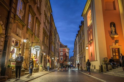 Evening street scene