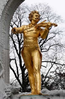 Johann Strauss monument in the Stadtpark