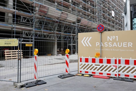 Signa construction project at Passauer Strasse 1