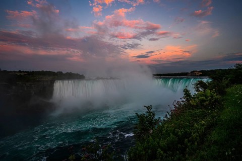 Canadian side view of Niagara Falls