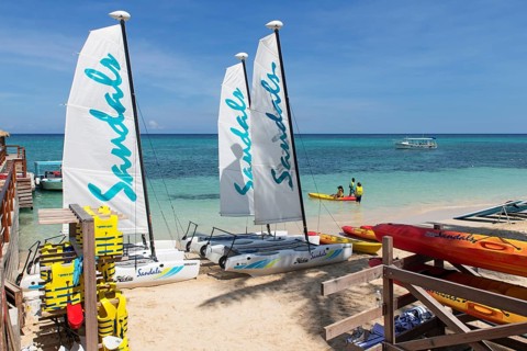 Water sports centre at Sandals Dunn's River Hotel