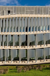 The BBVA headquarters in Madrid in Spain