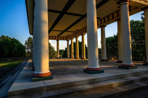 Dudley Memorial Shelter in the College Hill Park
