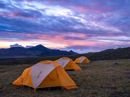 Tents in Antisana National Park