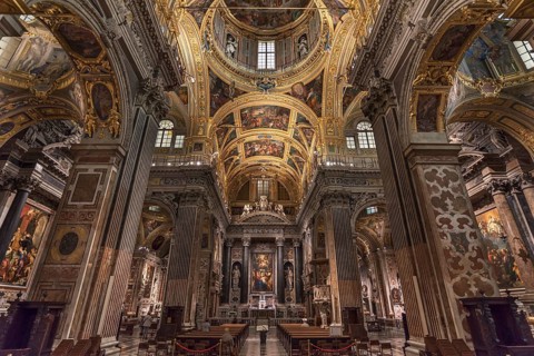 Interior of the Gesu Church