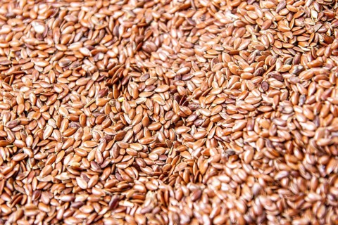 A huge amount of flax seeds