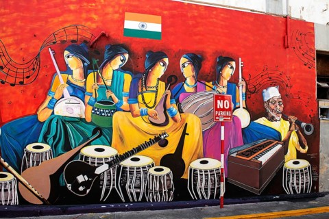 Indian Music Mural