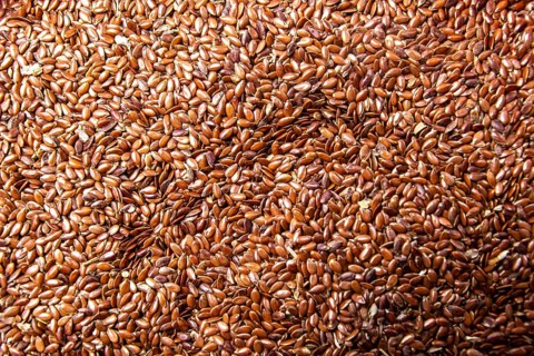 A huge amount of flax seeds