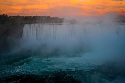 Canadian side view of Niagara Falls