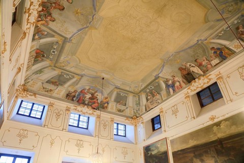 Ceiling fresco of the Altmanni Hall