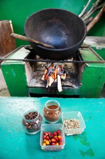 Coffee roasting demonstration in the Blue Mountains