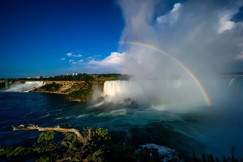Canadian side view of Niagara Falls