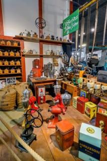 Vintage coffee machines and coffee grinders