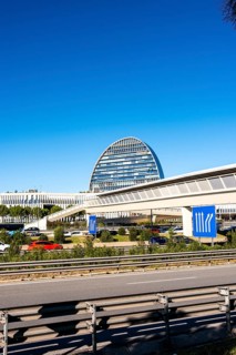 The BBVA headquarters in Madrid in Spain