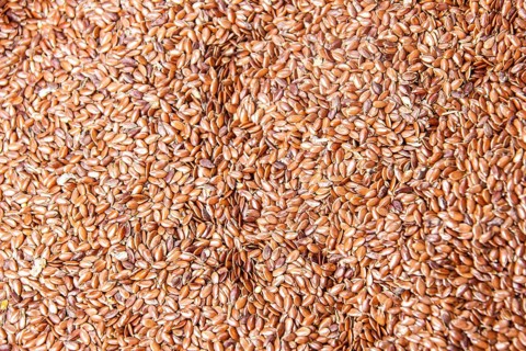 A huge amount of flax seeds