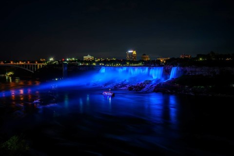 Canadian side view of Niagara Falls