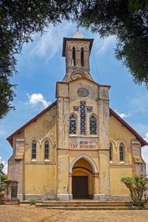 19th century FJKM Antranobiriky Church in the city Fianarantsoa
