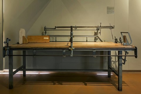 Anthropometrical table designed by French anthropometrist Maurice Verdun in the Dr Guislain Museum about the history of psychiatry