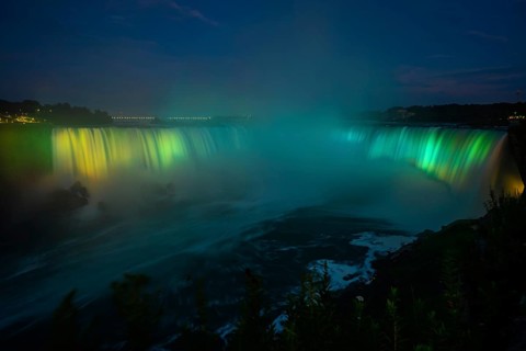 Canadian side view of Niagara Falls