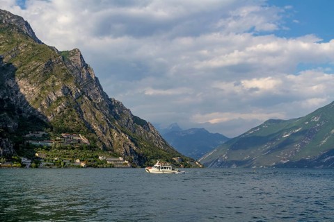 Excursion boat off Limone sul Garda