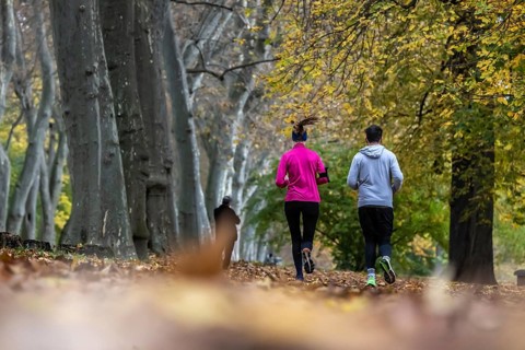Outdoor activity in autumn weather