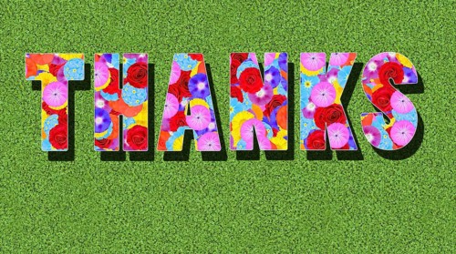 Thanks is thanks in English